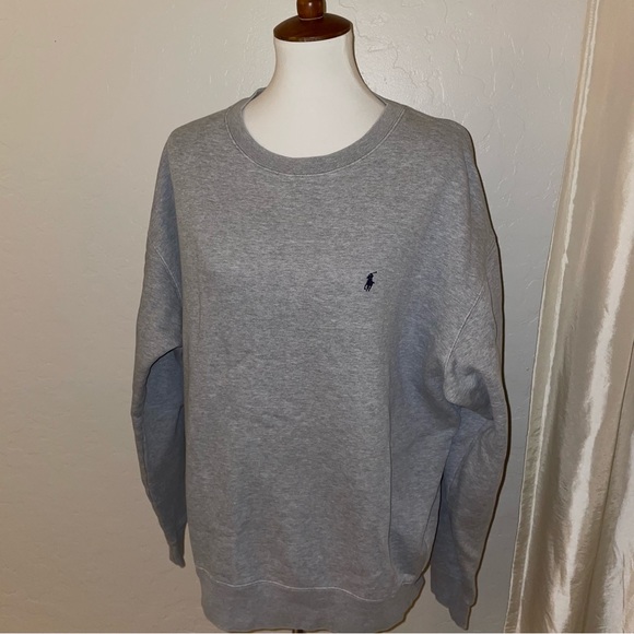 Polo Ralph Lauren Other - NWOT- Vintage Polo by Ralph Lauren Gray Pullover Pony Reto Sweatshirt Men’s L🐎